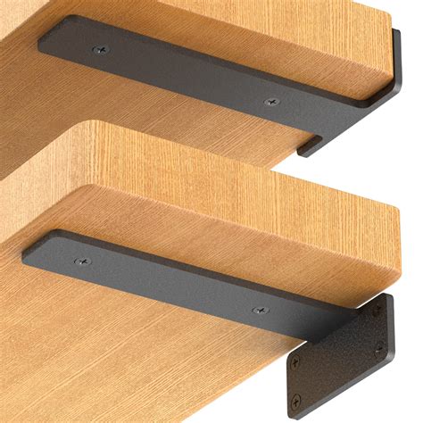 floating shelves with metal brackets|solid steel floating shelf brackets.